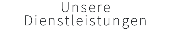 Unsere Dienstleistungen
